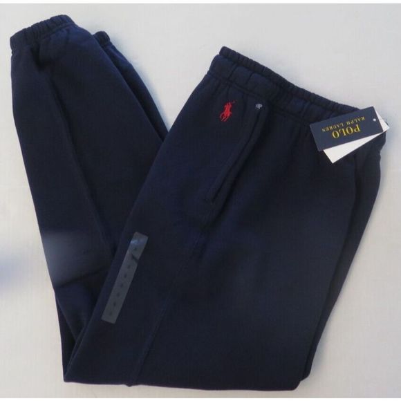 Polo Ralph Lauren 211854144-002 Men's Sz S Navy Blue Double Knit Sweatpants $110 - Picture 4 of 5